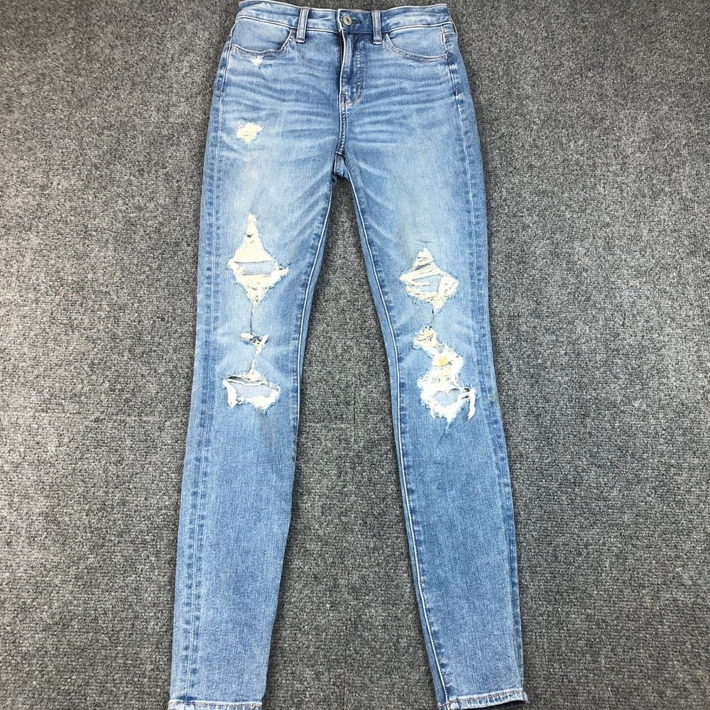 American Eagle Outfitters The Dream Jean Distressed Skinny‎ Jeans Women's Size 0